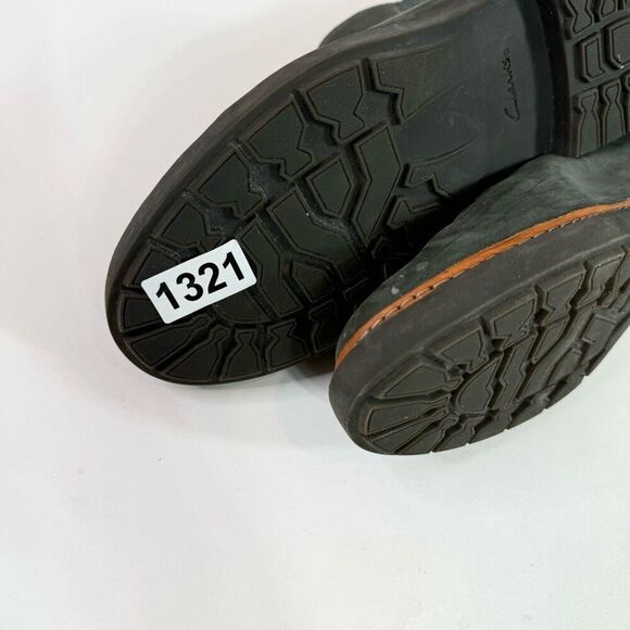 Clarks Boots Womens 10 Dark Gray Combi Solid Slip-On Round Toe Trace Fall Ankle - Picture 6 of 10